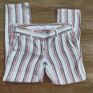 LOFT ankle muslin linen pant